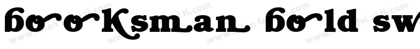 booksman bold swash字体转换